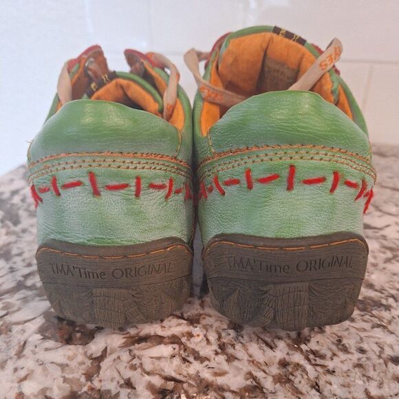 TMA EYES  Shoes‎ Leather Lace Up  Comfort walking Sneaker Womens size 8 - Picture 3 of 8